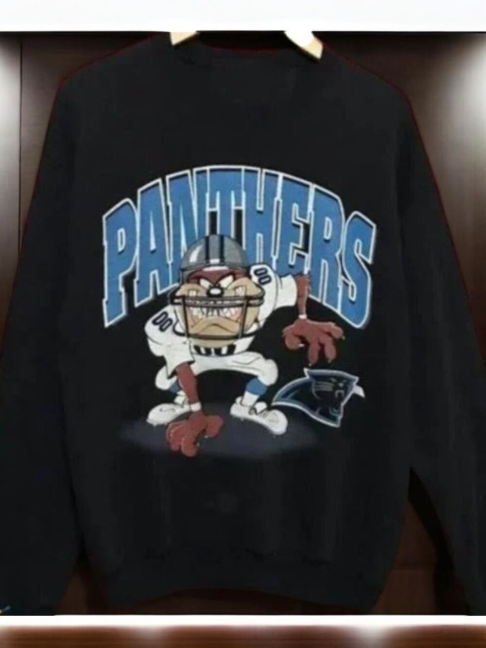 Vintage NFL Carolina Panthers Looney Tunes Taz Shirt, Football Shirt,Unisex